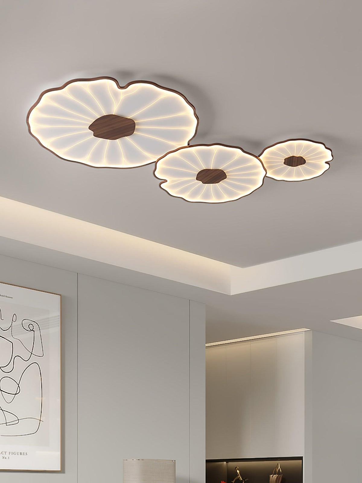 Acrylic Lotus Leaf Ceiling Lamp-Lighting > Ceiling Lights-casanuva-casanuva