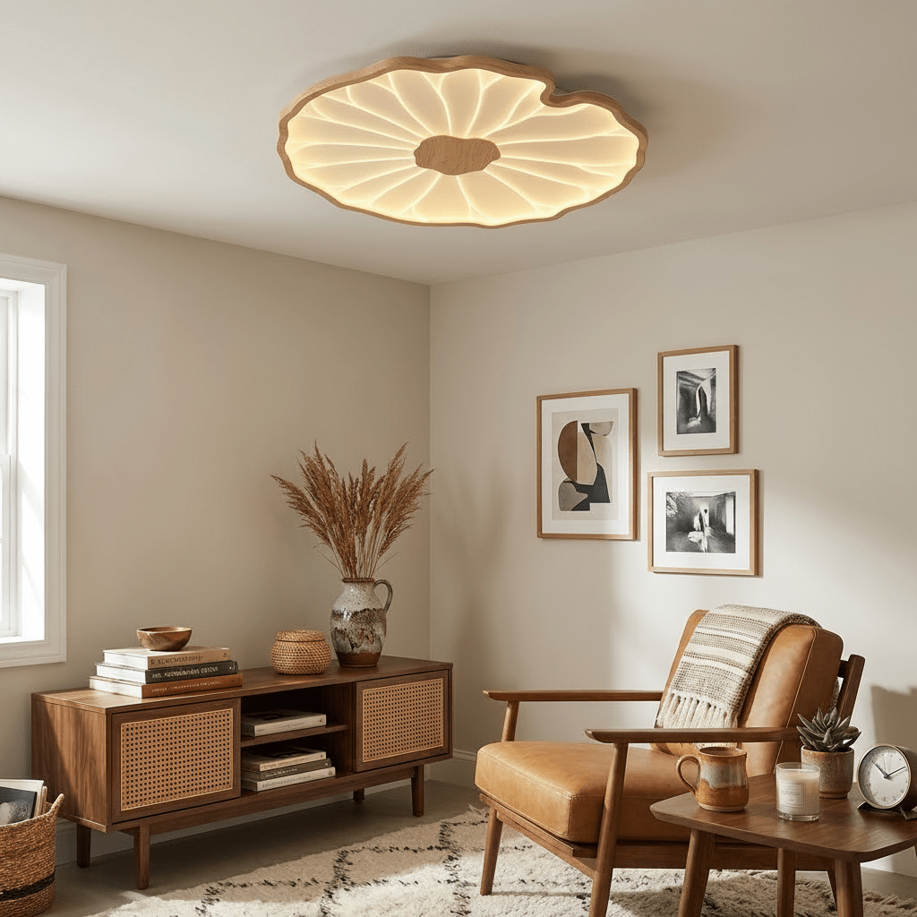 Acrylic Lotus Leaf Ceiling Lamp-Lighting > Ceiling Lights-casanuva-casanuva