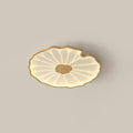 Acrylic Lotus Leaf Ceiling Lamp-Lighting > Ceiling Lights-casanuva-30cmx4cm-Nature Wood Grain Finish-Warm Light-casanuva
