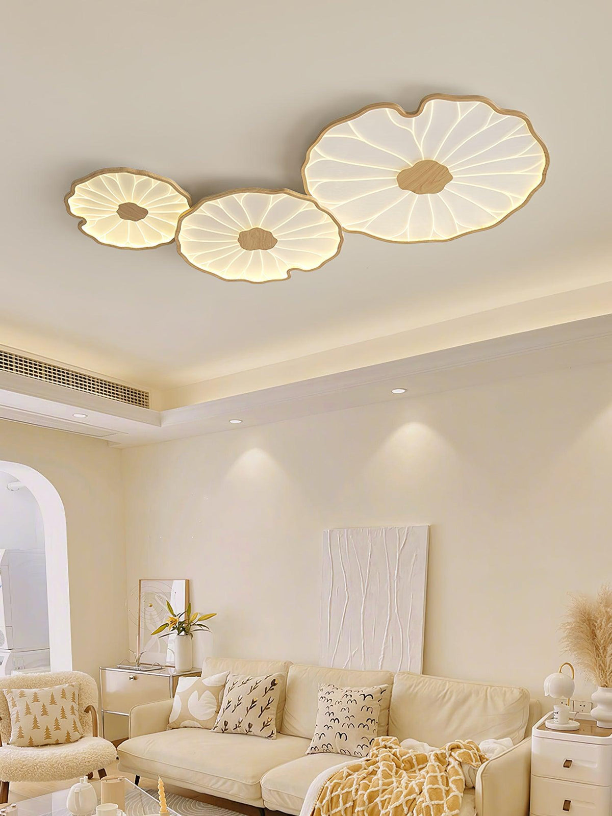 Acrylic Lotus Leaf Ceiling Lamp-Lighting > Ceiling Lights-casanuva-casanuva