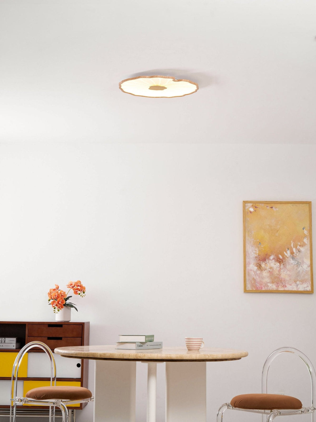 Acrylic Lotus Leaf Ceiling Lamp-Lighting > Ceiling Lights-casanuva-casanuva