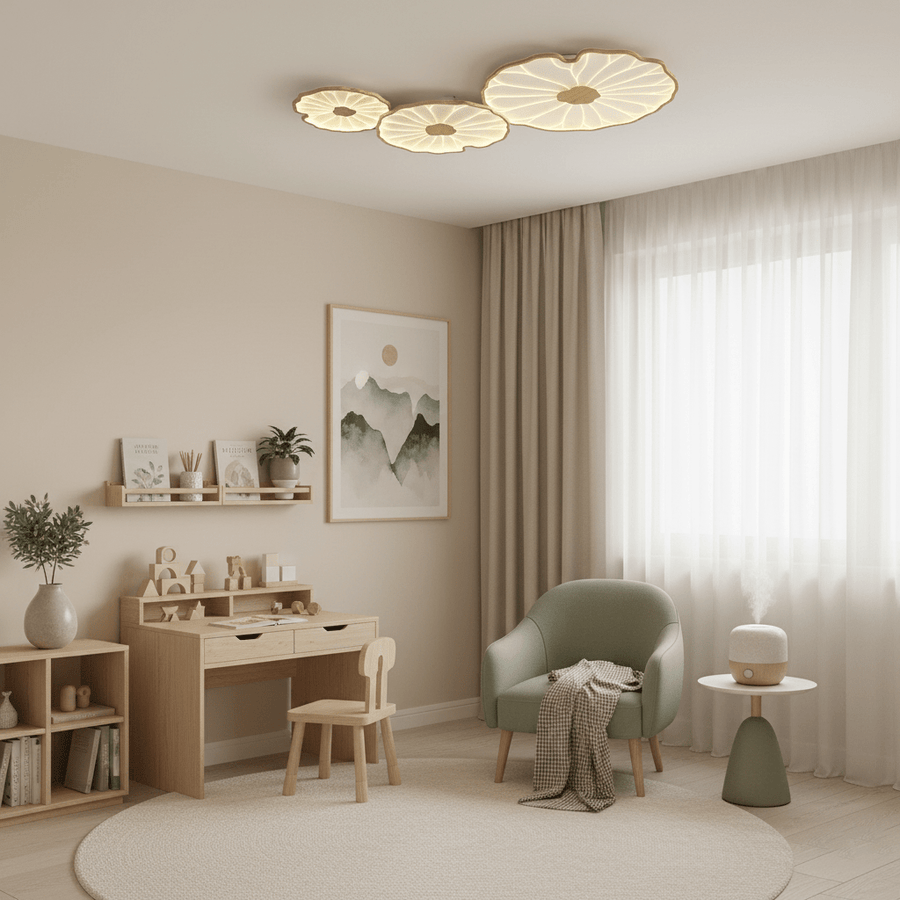 Acrylic Lotus Leaf Ceiling Lamp-Lighting > Ceiling Lights-casanuva-casanuva