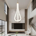 Acrylic Pearl Chandelier Necklace-Lighting > Chandeliers & Pendant Lights-casanuva-casanuva