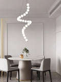 Acrylic Pearl Chandelier Necklace-Lighting > Chandeliers & Pendant Lights-casanuva-casanuva