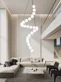 Acrylic Pearl Chandelier Necklace-Lighting > Chandeliers & Pendant Lights-casanuva-casanuva