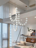 Acrylic Pearl Chandelier Necklace-Lighting > Chandeliers & Pendant Lights-casanuva-casanuva
