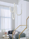 Acrylic Pearl Chandelier Necklace-Lighting > Chandeliers & Pendant Lights-casanuva-casanuva