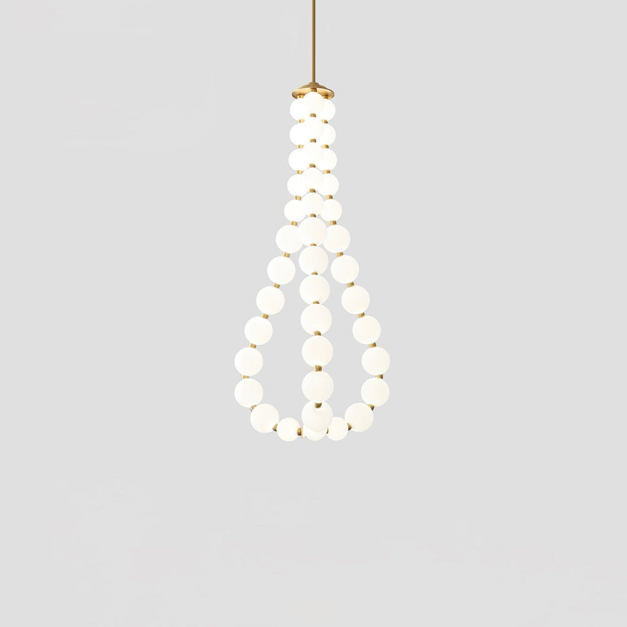 Acrylic Pearl Chandelier Necklace-Lighting > Chandeliers & Pendant Lights-casanuva-casanuva