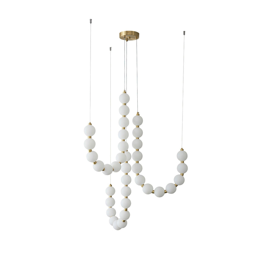 Acrylic Pearl Chandelier Necklace-Lighting > Chandeliers & Pendant Lights-casanuva-casanuva