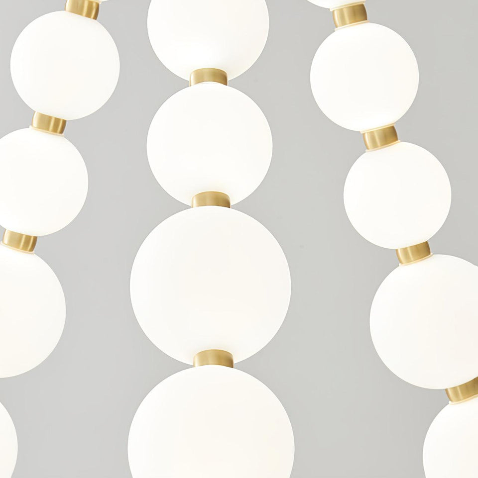 Acrylic Pearl Chandelier Necklace-Lighting > Chandeliers & Pendant Lights-casanuva-casanuva