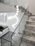 Acrylic Pearl Chandelier Necklace-Lighting > Chandeliers & Pendant Lights-casanuva-casanuva