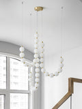 Acrylic Pearl Chandelier Necklace-Lighting > Chandeliers & Pendant Lights-casanuva-casanuva