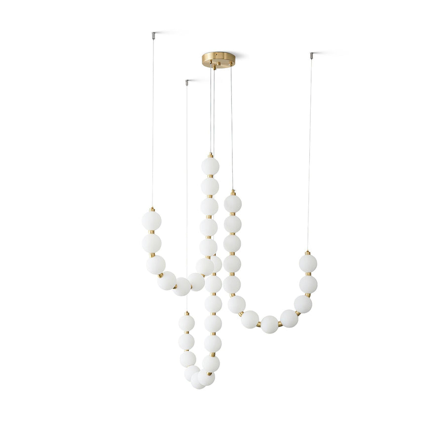 Acrylic Pearl Chandelier Necklace-Lighting > Chandeliers & Pendant Lights-casanuva-casanuva