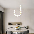 Acrylic Pearl Chandelier Necklace-Lighting > Chandeliers & Pendant Lights-casanuva-casanuva