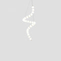 Acrylic Pearl Chandelier Necklace-Lighting > Chandeliers & Pendant Lights-casanuva-50cmx120m-Brass & White Acrylic-Warm Light-casanuva