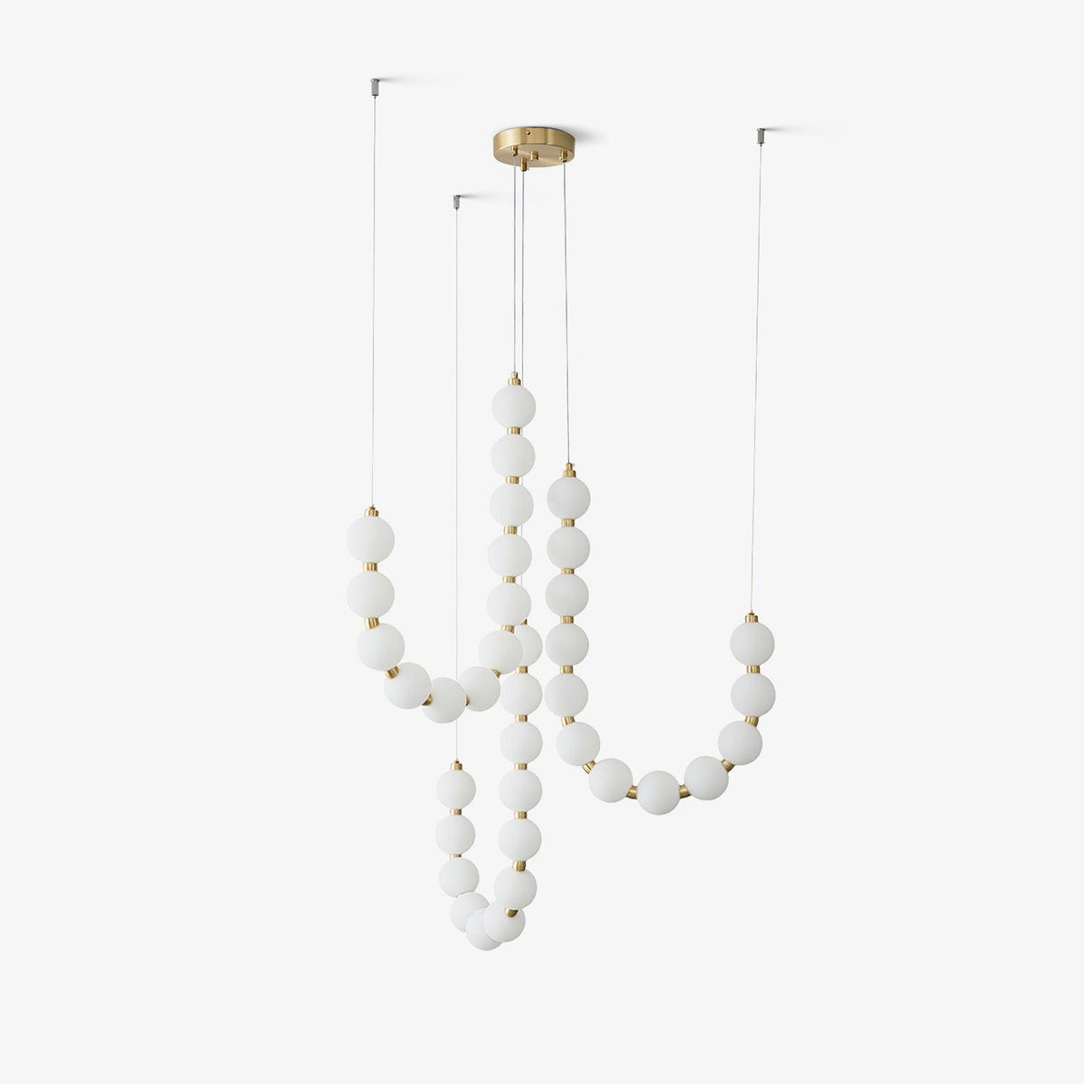 Acrylic Pearl Chandelier Necklace-Lighting > Chandeliers & Pendant Lights-casanuva-casanuva