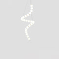 Acrylic Pearl Chandelier Necklace-Lighting > Chandeliers & Pendant Lights-casanuva-60cmx150m-Brass & White Acrylic-Warm Light-casanuva