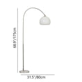 Acrylic Shade Floor Lamp 1-Light Globe Design-Lighting > Floor Lamps-casanuva-casanuva