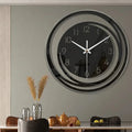 Acrylic Wall Clock Black Silent Operation-Home Decor > Clocks-casanuva-casanuva