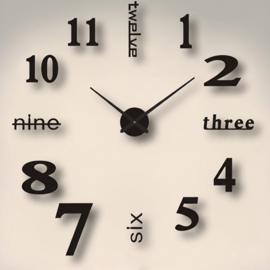 Acrylic Wall Clock Modern Design for Home or Office Decor-Home Decor > Clocks-casanuva-Variant 3-Small (40cm)-casanuva