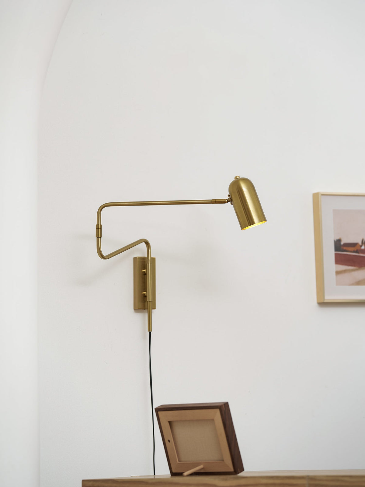Adjustable Plug In Wall Lamp with Arm-Lighting > Wall Lights-casanuva-casanuva