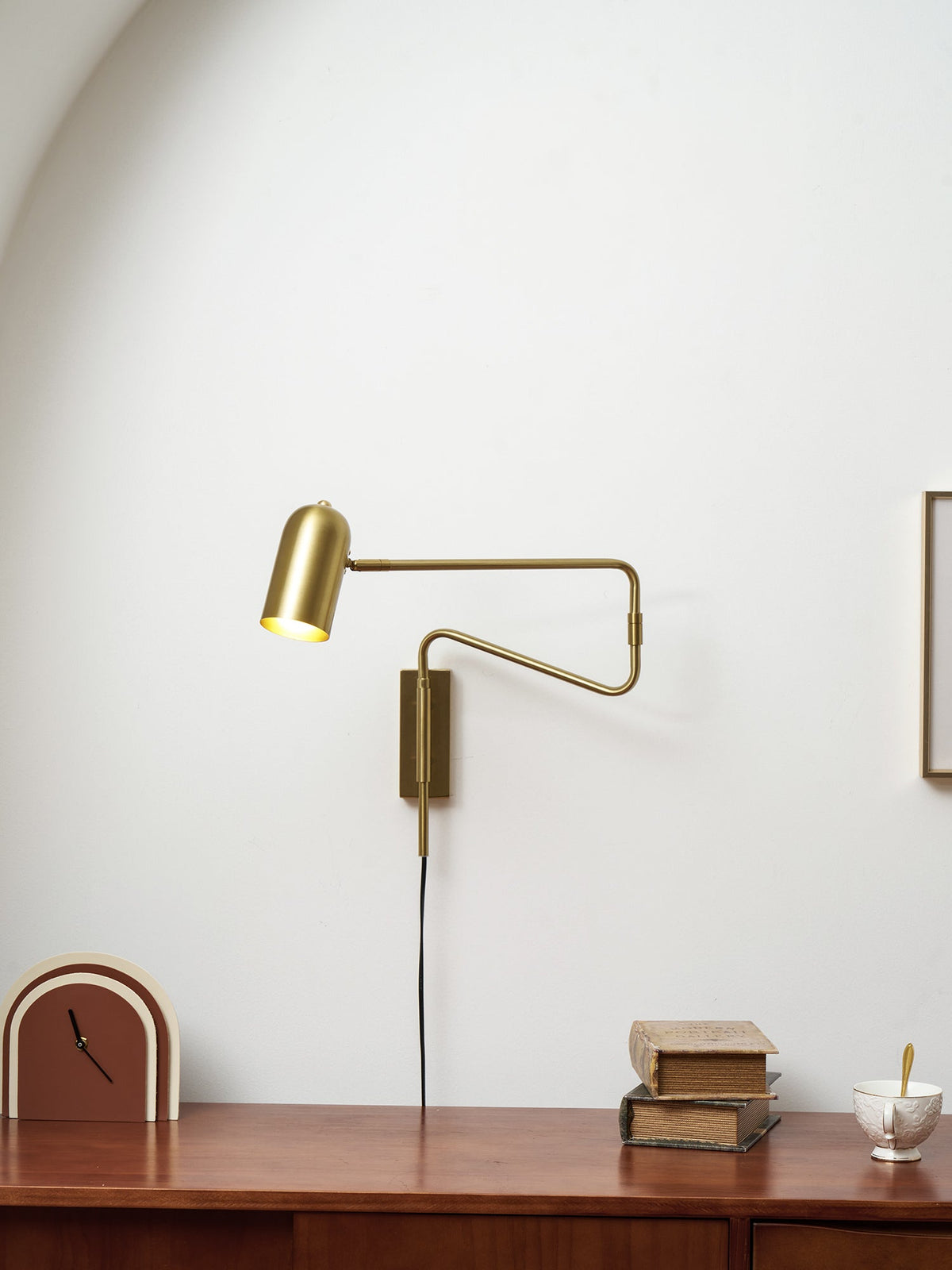 Adjustable Plug In Wall Lamp with Arm-Lighting > Wall Lights-casanuva-casanuva