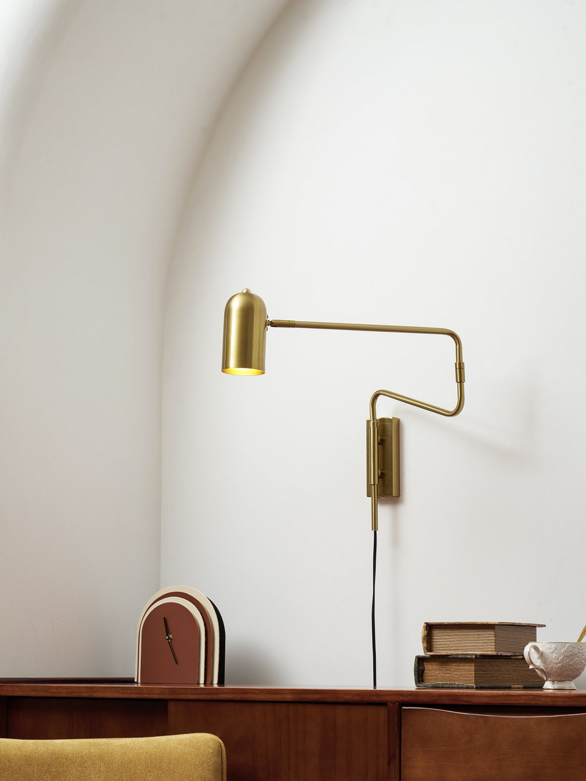 Adjustable Plug In Wall Lamp with Arm-Lighting > Wall Lights-casanuva-casanuva