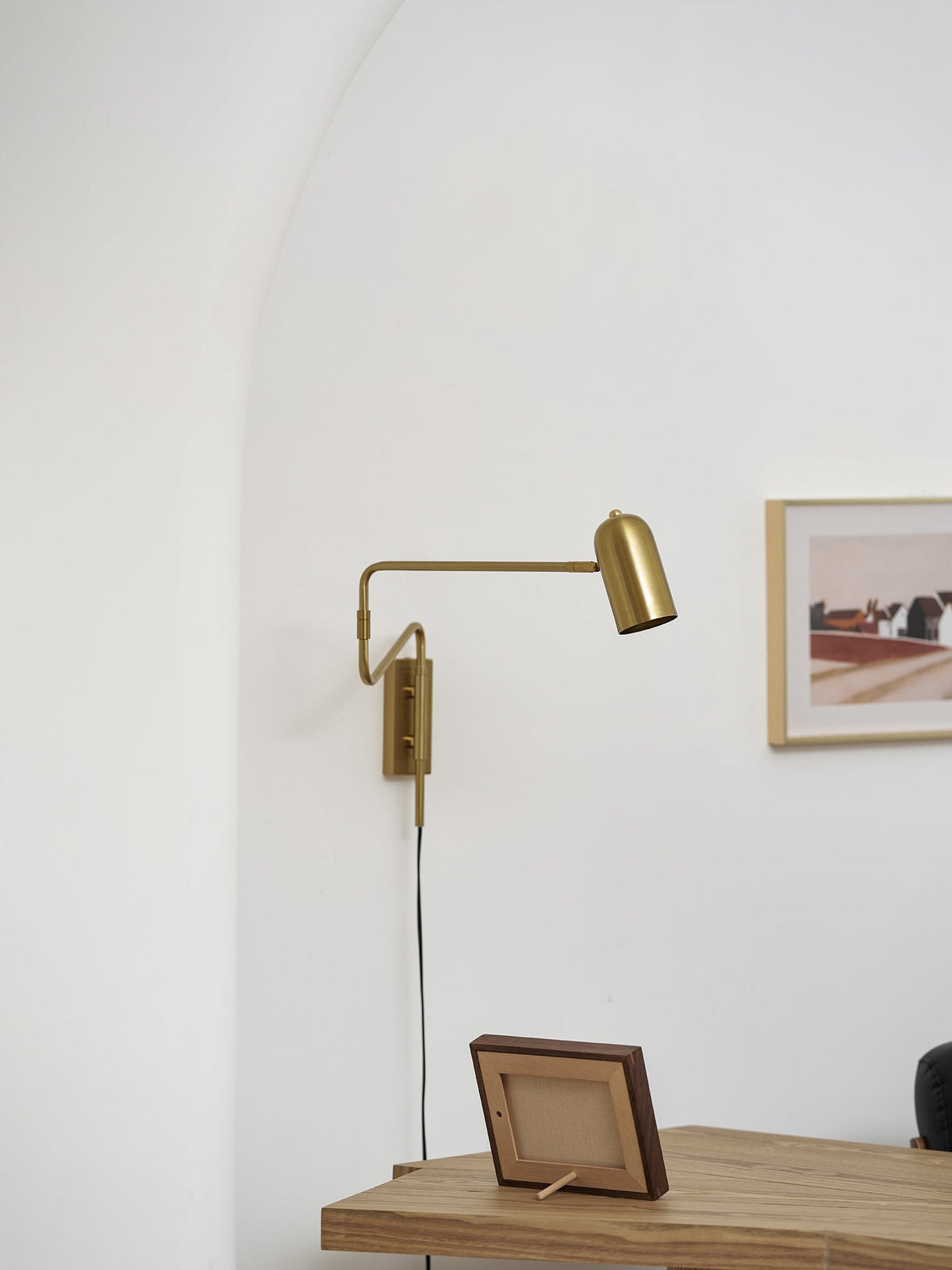 Adjustable Plug In Wall Lamp with Arm-Lighting > Wall Lights-casanuva-casanuva