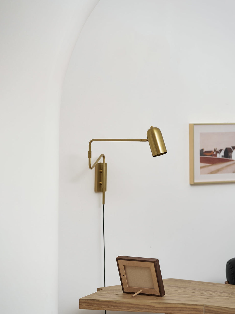 Adjustable Plug In Wall Lamp with Arm-Lighting > Wall Lights-casanuva-casanuva