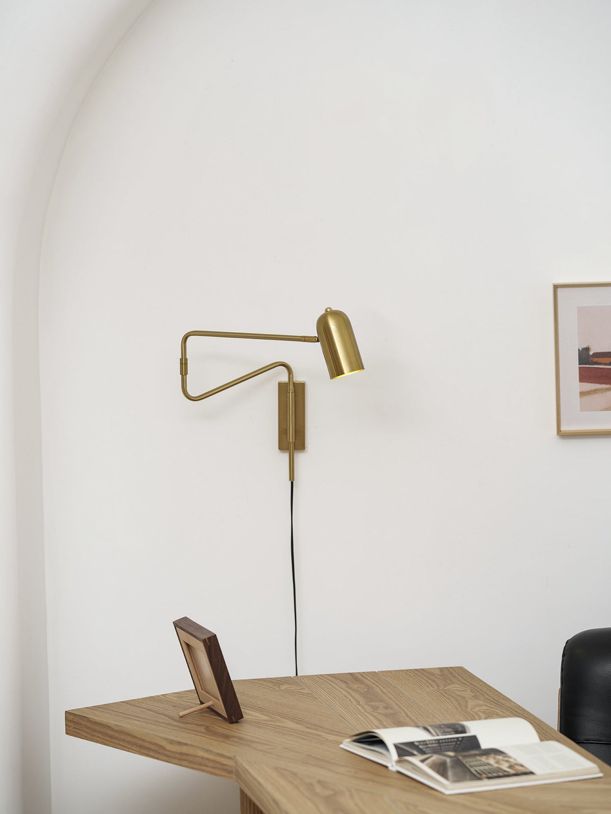 Adjustable Plug In Wall Lamp with Arm-Lighting > Wall Lights-casanuva-casanuva