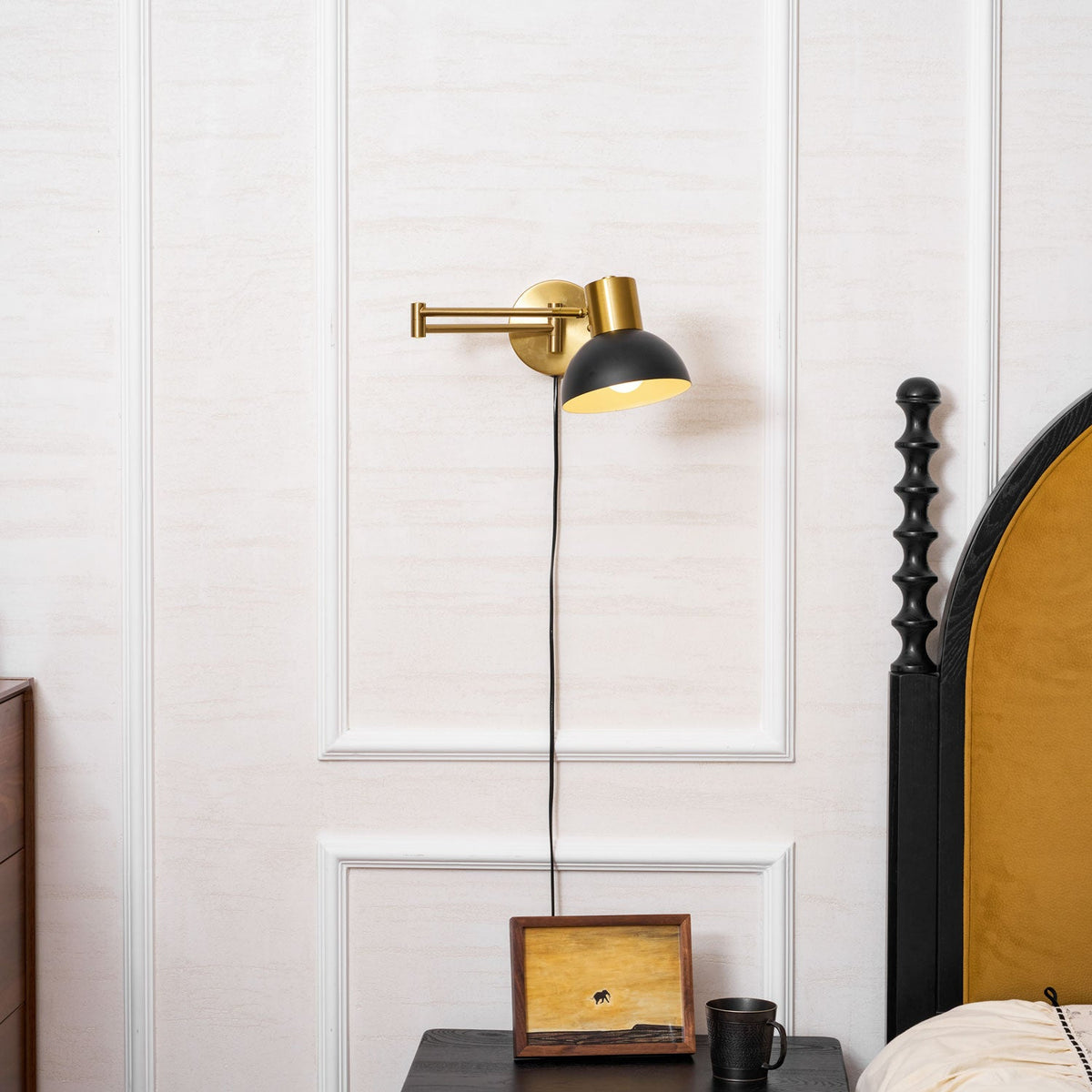 Adjustable Plug In Wall Lamp with Arm-Lighting > Wall Lights-casanuva-casanuva