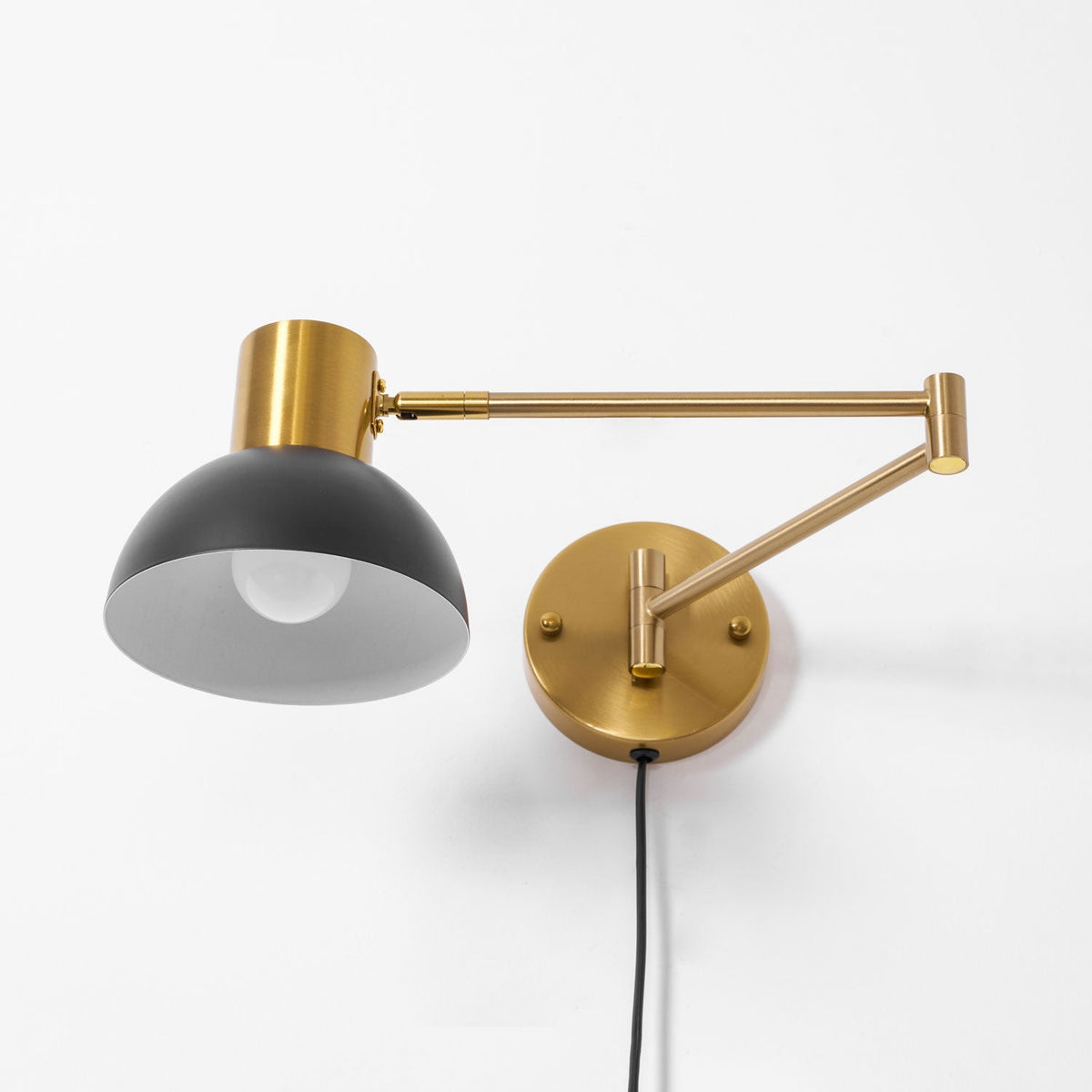 Adjustable Plug In Wall Lamp with Arm-Lighting > Wall Lights-casanuva-casanuva