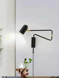Adjustable Plug In Wall Lamp with Arm-Lighting > Wall Lights-casanuva-casanuva