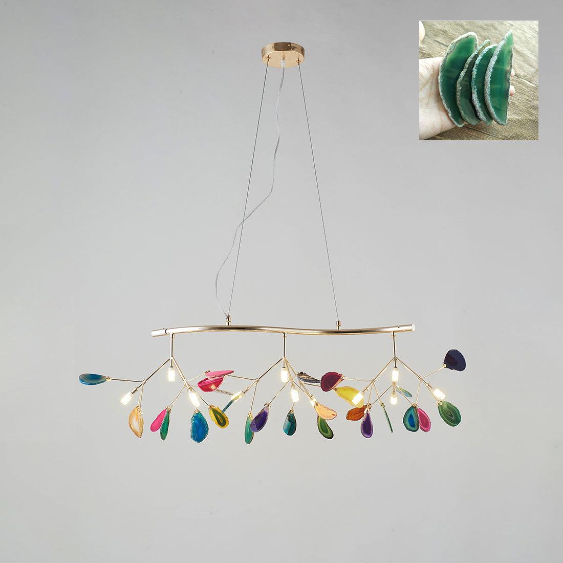 Agate Chandelier Light Fixture-Lighting > Chandeliers & Pendant Lights-casanuva-casanuva