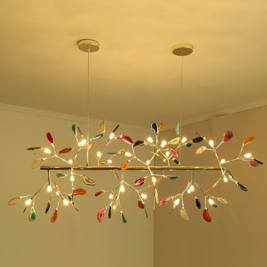 Agate Chandelier Light Fixture-Lighting > Chandeliers & Pendant Lights-casanuva-casanuva