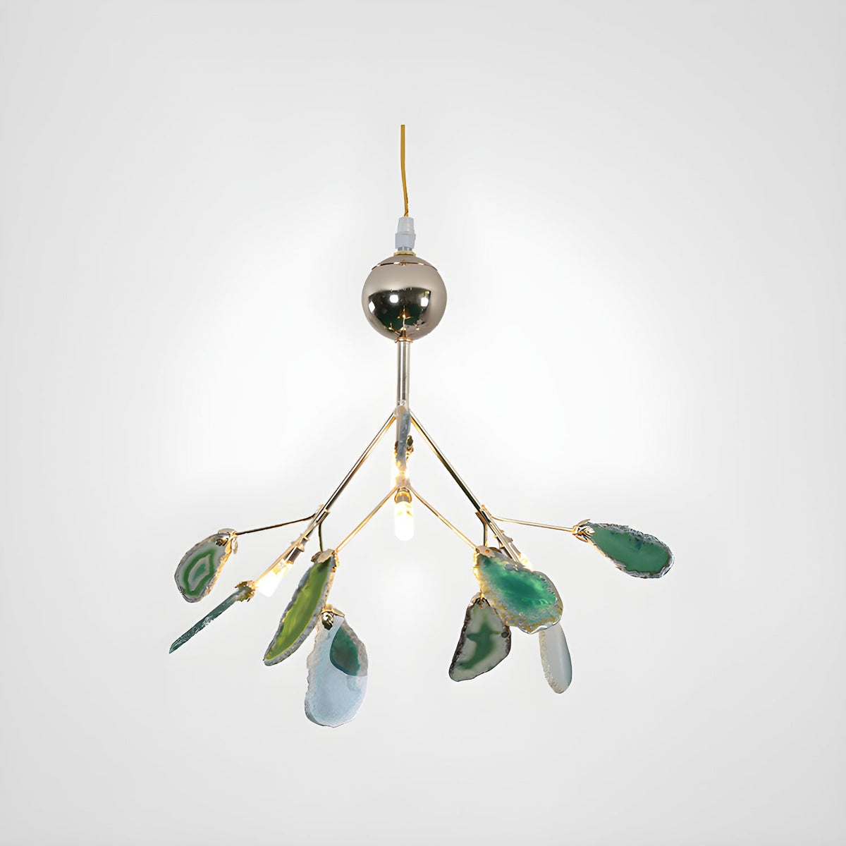 Agate Chandelier Light Fixture-Lighting > Chandeliers & Pendant Lights-casanuva-casanuva