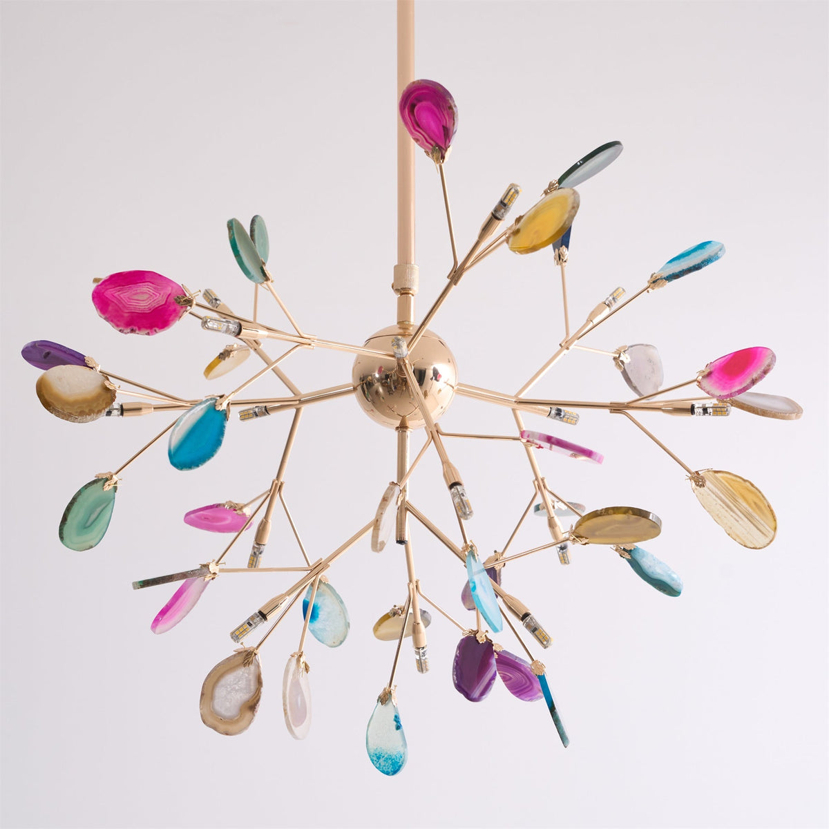 Agate Chandelier Light Fixture-Lighting > Chandeliers & Pendant Lights-casanuva-casanuva