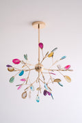 Agate Chandelier Light Fixture-Lighting > Chandeliers & Pendant Lights-casanuva-casanuva
