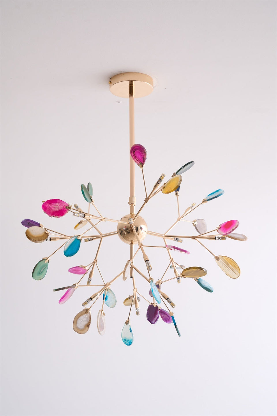 Agate Chandelier Light Fixture-Lighting > Chandeliers & Pendant Lights-casanuva-casanuva