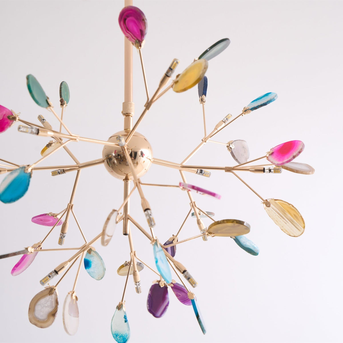 Agate Chandelier Light Fixture-Lighting > Chandeliers & Pendant Lights-casanuva-casanuva