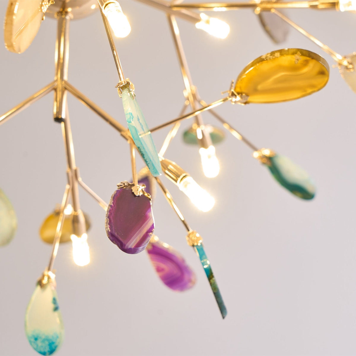 Agate Chandelier Light Fixture-Lighting > Chandeliers & Pendant Lights-casanuva-casanuva