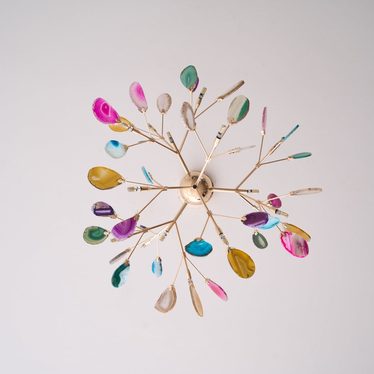 Agate Chandelier Light Fixture-Lighting > Chandeliers & Pendant Lights-casanuva-casanuva