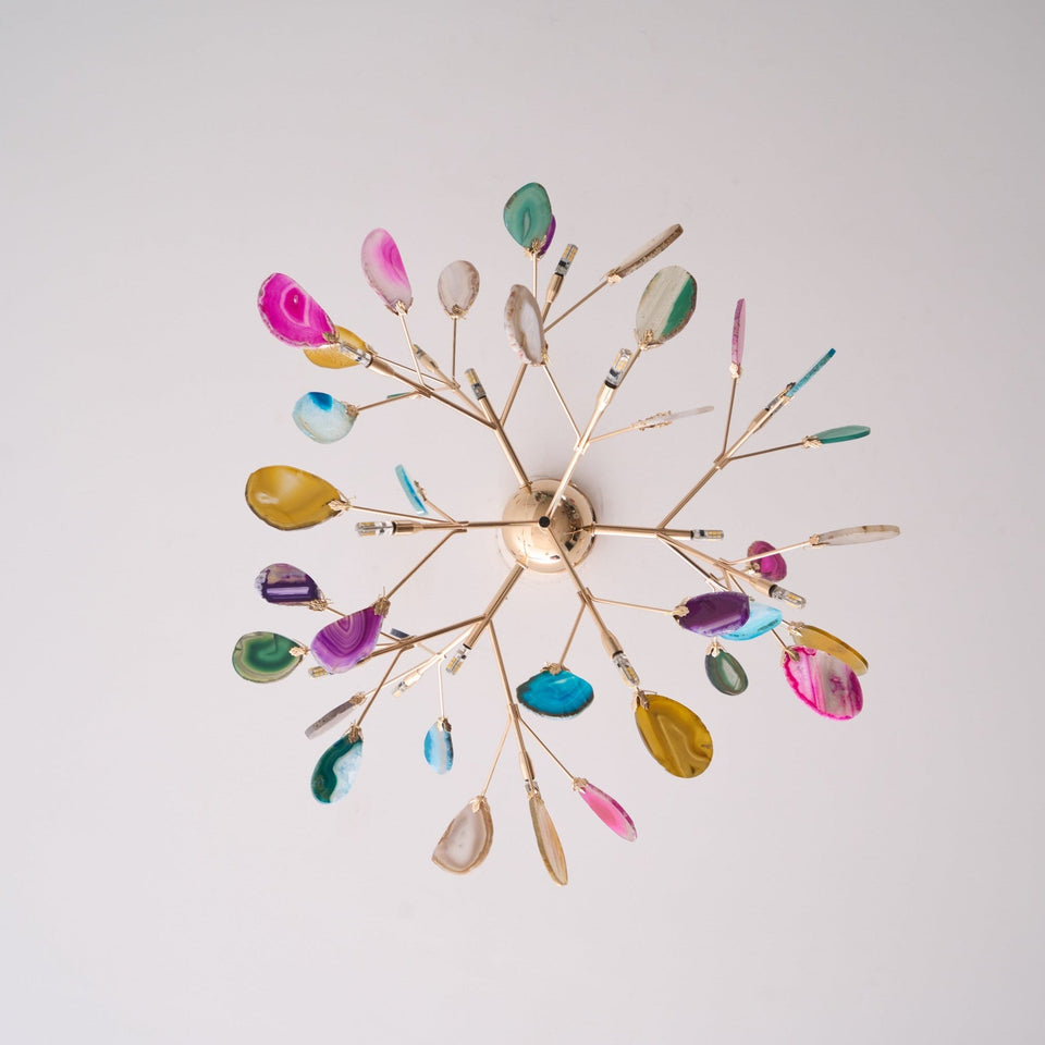 Agate Chandelier Light Fixture-Lighting > Chandeliers & Pendant Lights-casanuva-casanuva