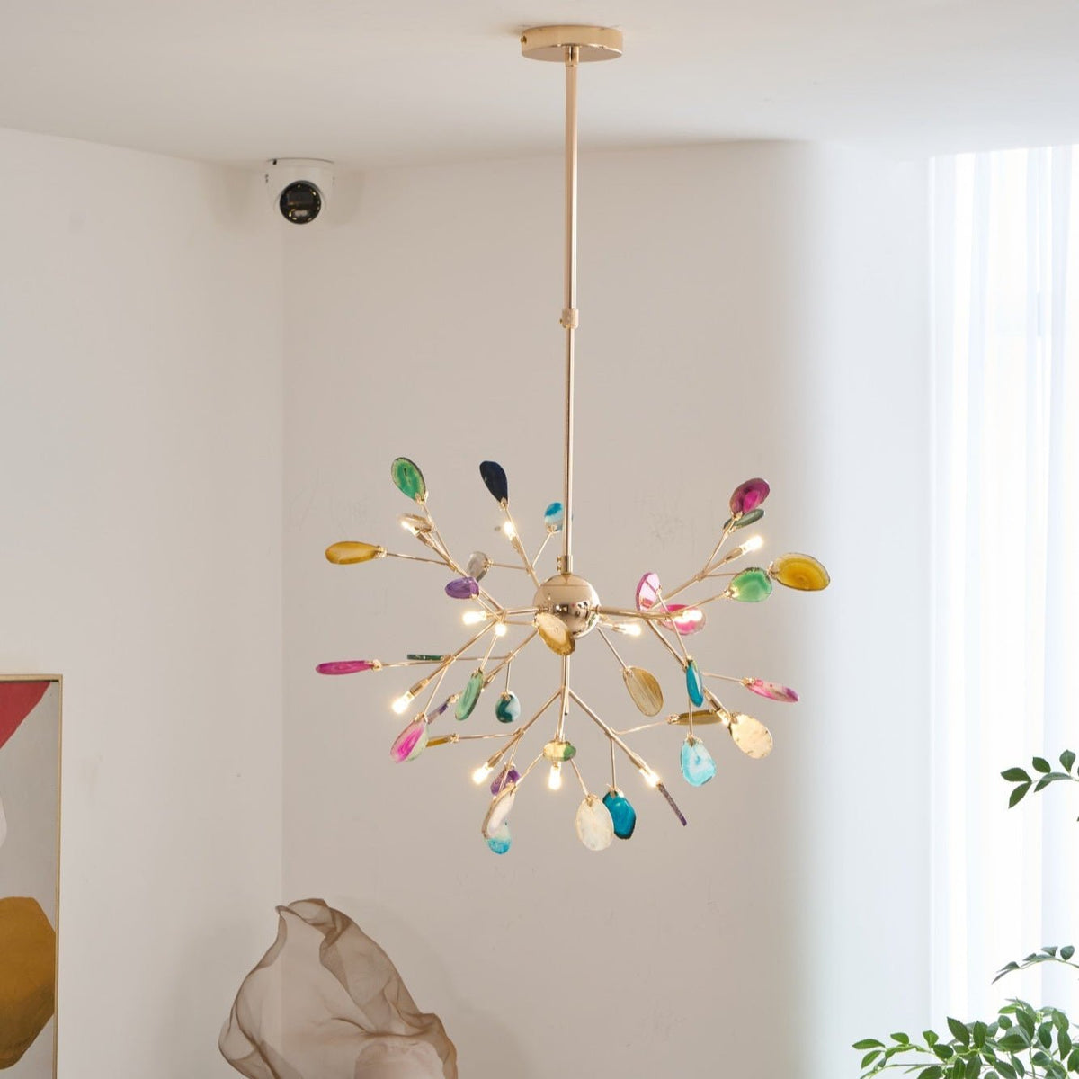 Agate Chandelier Light Fixture-Lighting > Chandeliers & Pendant Lights-casanuva-casanuva