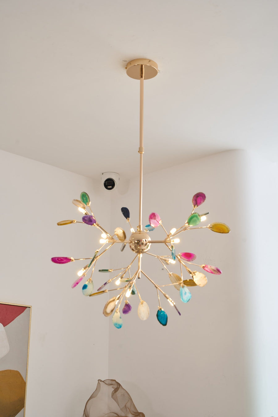 Agate Chandelier Light Fixture-Lighting > Chandeliers & Pendant Lights-casanuva-casanuva