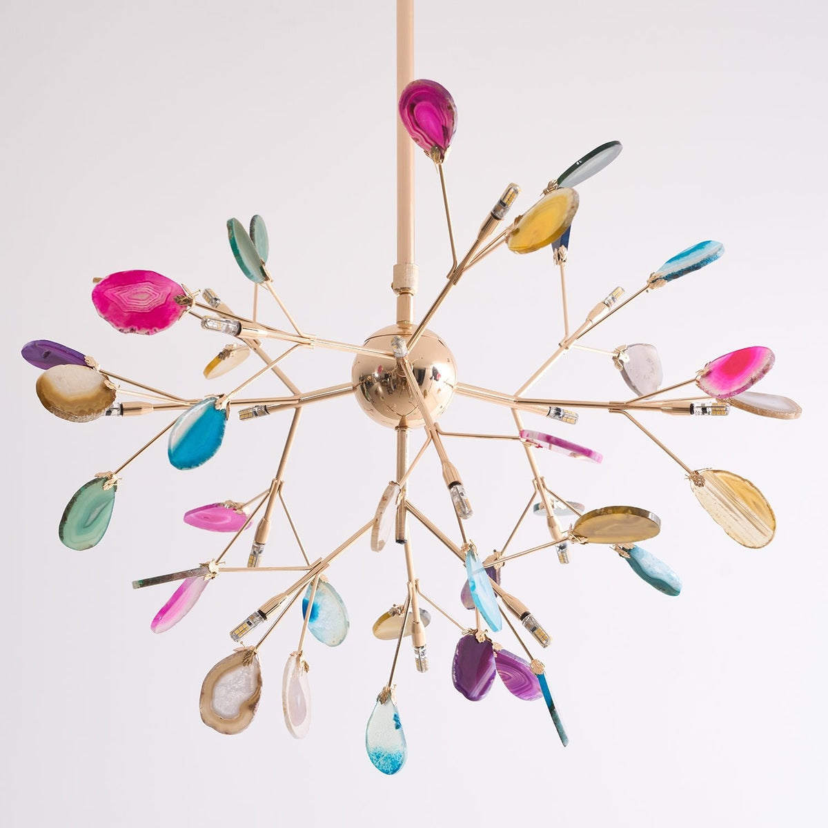Agate Chandelier Light Fixture-Lighting > Chandeliers & Pendant Lights-casanuva-casanuva