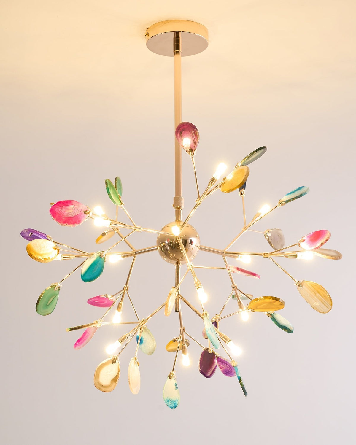 Agate Chandelier Light Fixture-Lighting > Chandeliers & Pendant Lights-casanuva-casanuva