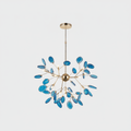 Agate Chandelier Light Fixture-Lighting > Chandeliers & Pendant Lights-casanuva-16 heads 60cmx50cm-Blue-casanuva