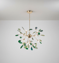 Agate Chandelier Light Fixture-Lighting > Chandeliers & Pendant Lights-casanuva-16 heads 60cmx50cm-Green-casanuva