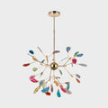 Agate Chandelier Light Fixture-Lighting > Chandeliers & Pendant Lights-casanuva-16 heads 60cmx50cm-Multicolor-casanuva